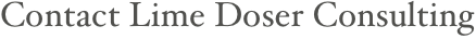 Contact Lime Doser Consulting